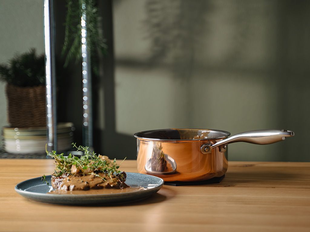 COPPER HYBRID CASSEROLE ANTIADHÉSIVE 18 CM - 3