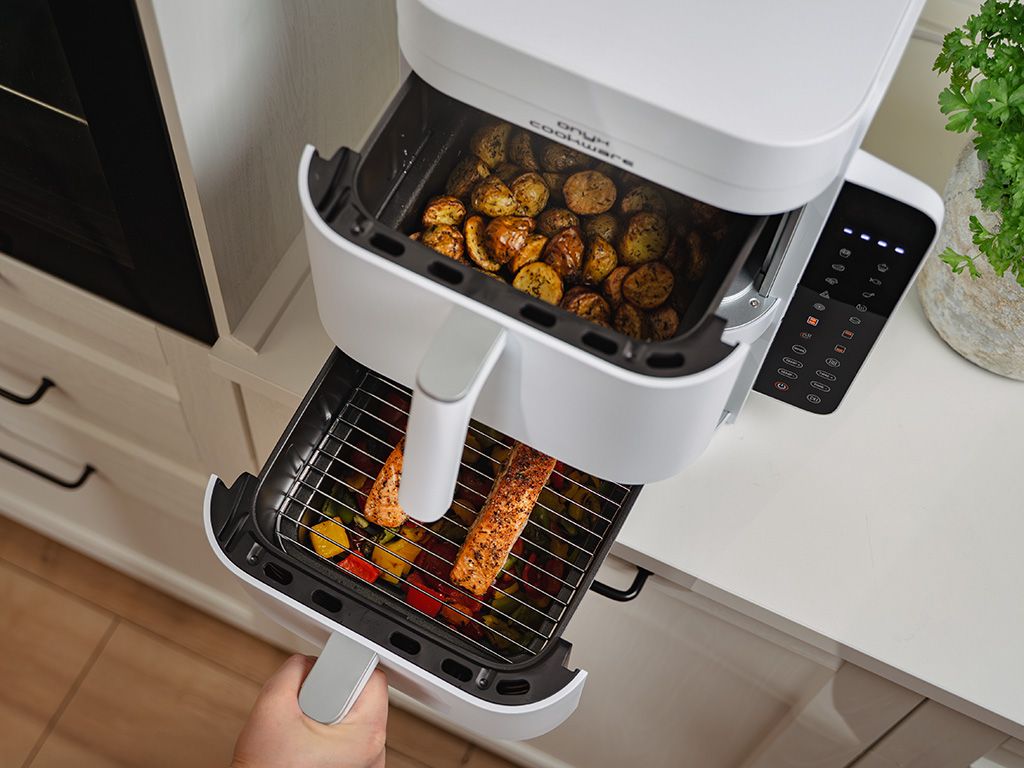 FRITEUSE À AIR CHAUD - DUAL STACK 12L - BLANC - 4