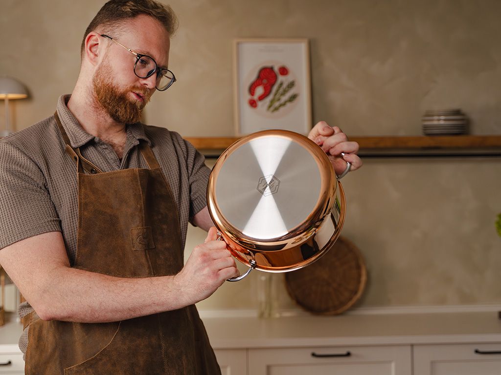 COPPER HYBRID FAITOUT ANTIADHÉSIF 24 CM - 6