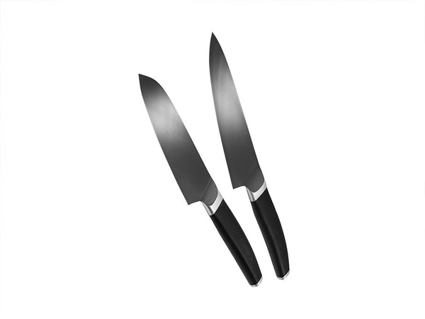 2-PIÈCES ENSEMBLE DE COUTEAUX À CHEF-SANTOKU