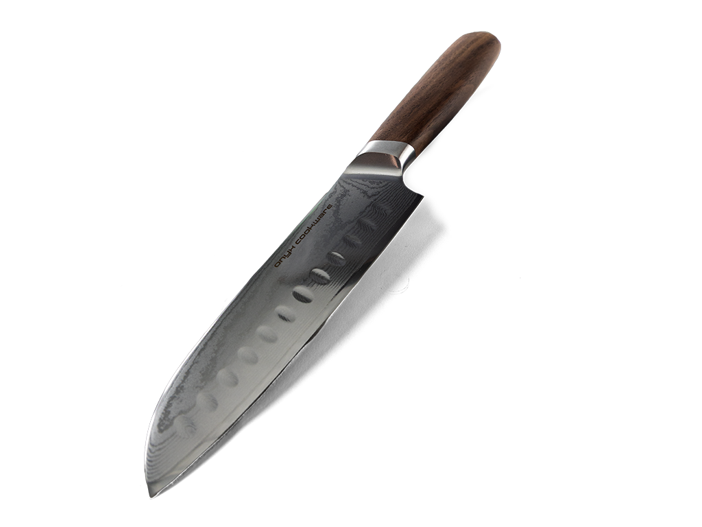Couteau santoku en damas 18 cm