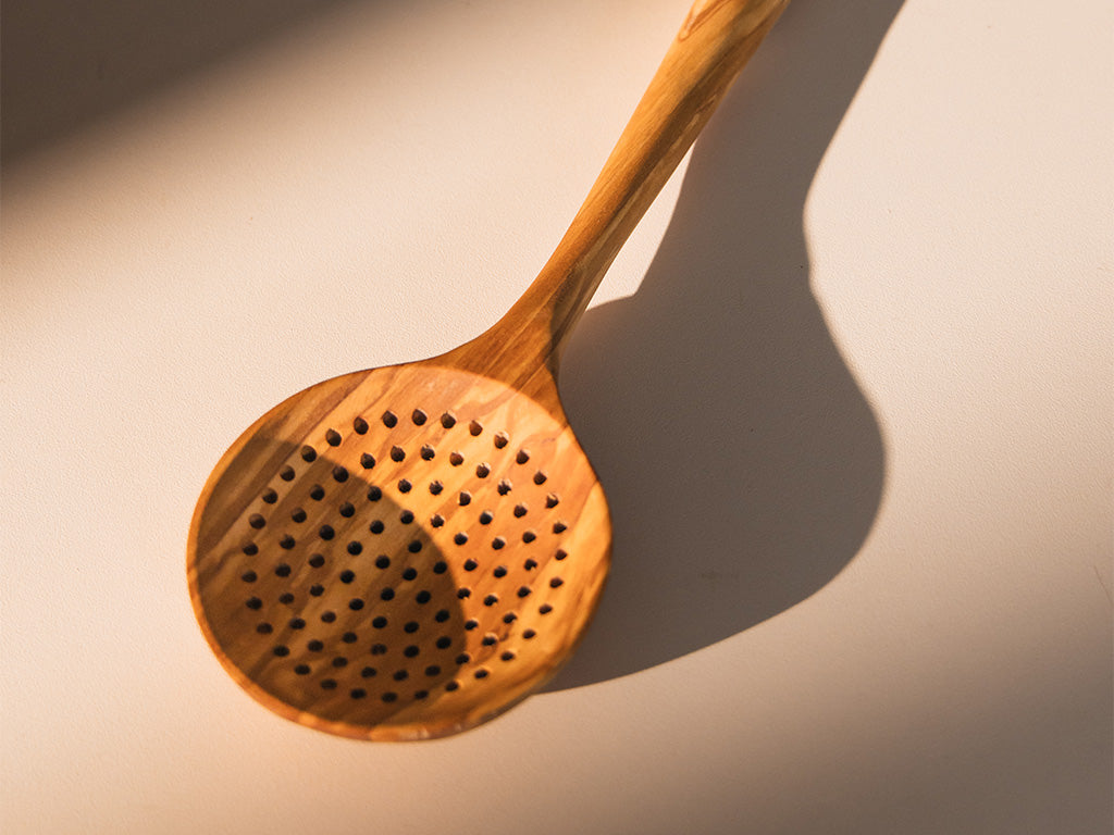Écumoire en bois d’olivier