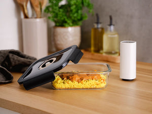 CONTENANT EN VERRE SOUS VIDE CARRÉ – 1230ML – SET – 4 PCS - 2