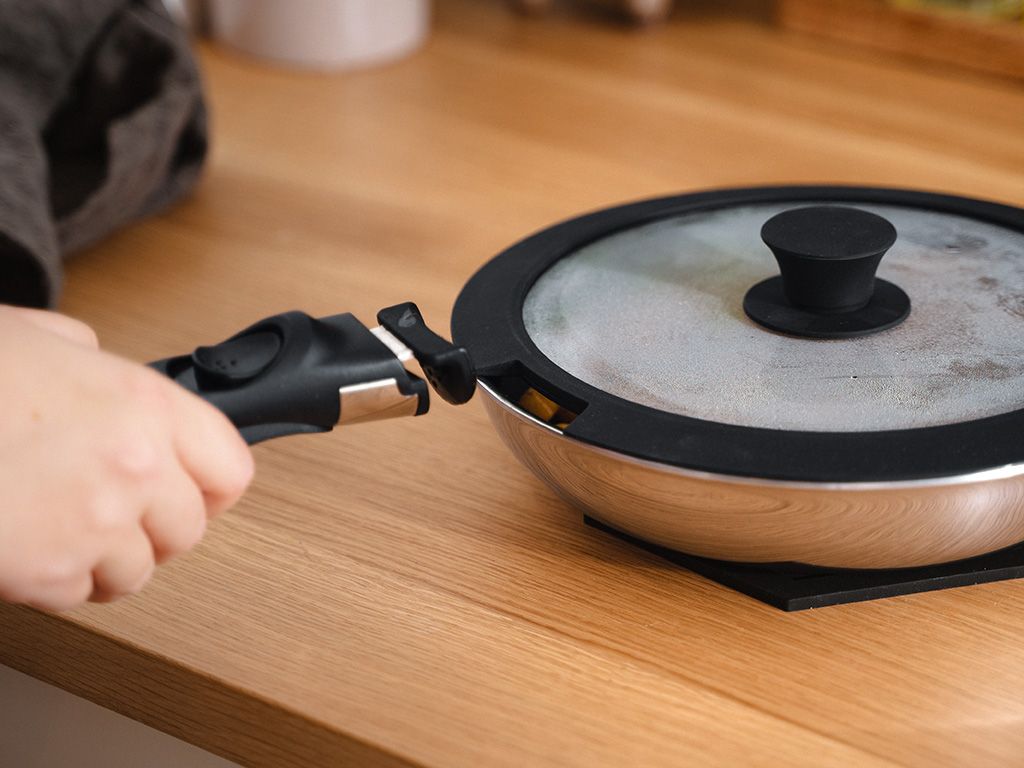 SET DE COUVERCLES EN VERRE POUR POIGNÉE AMOVIBLE – 26/28 CM - 3