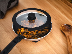 POÊLE À FRIRE MIXTE AVEC MANCHE AMOVIBLE – ENSEMBLE WOK DE 2 PIÈCES - 5