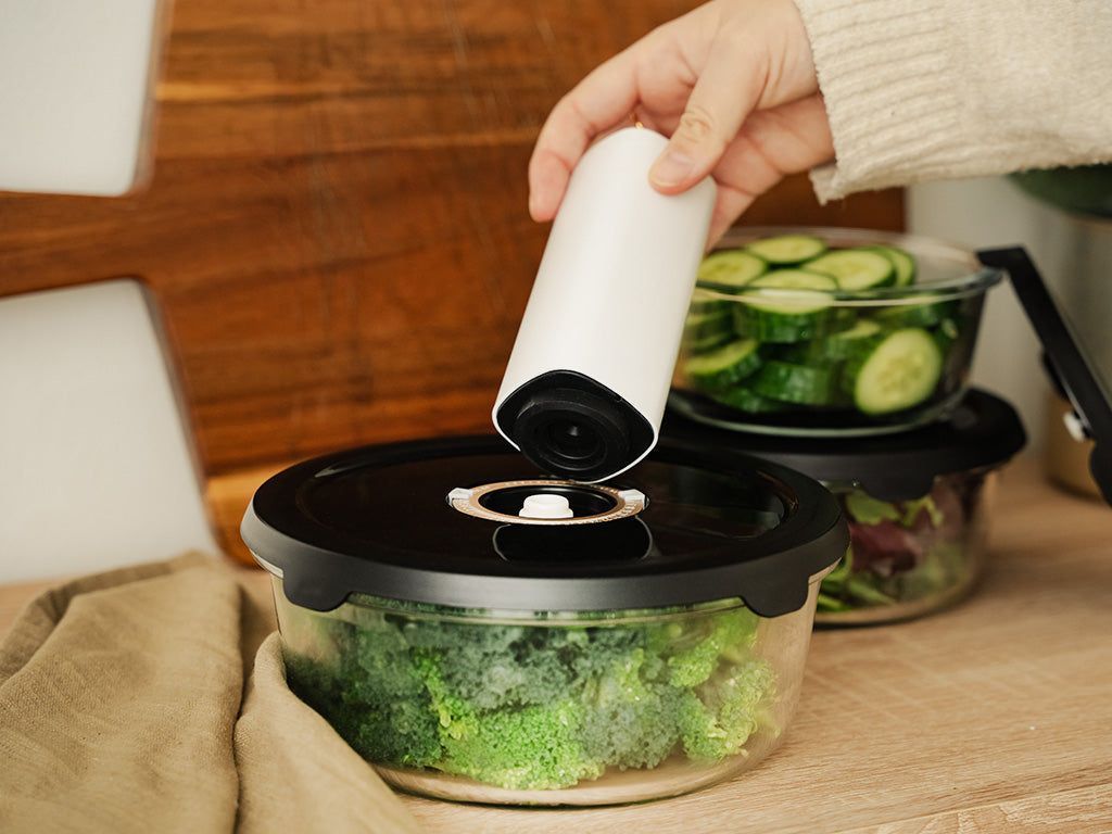 RÉCIPIENT EN VERRE SOUS VIDE ROND - COMPLET SOUS VIDE - 4
