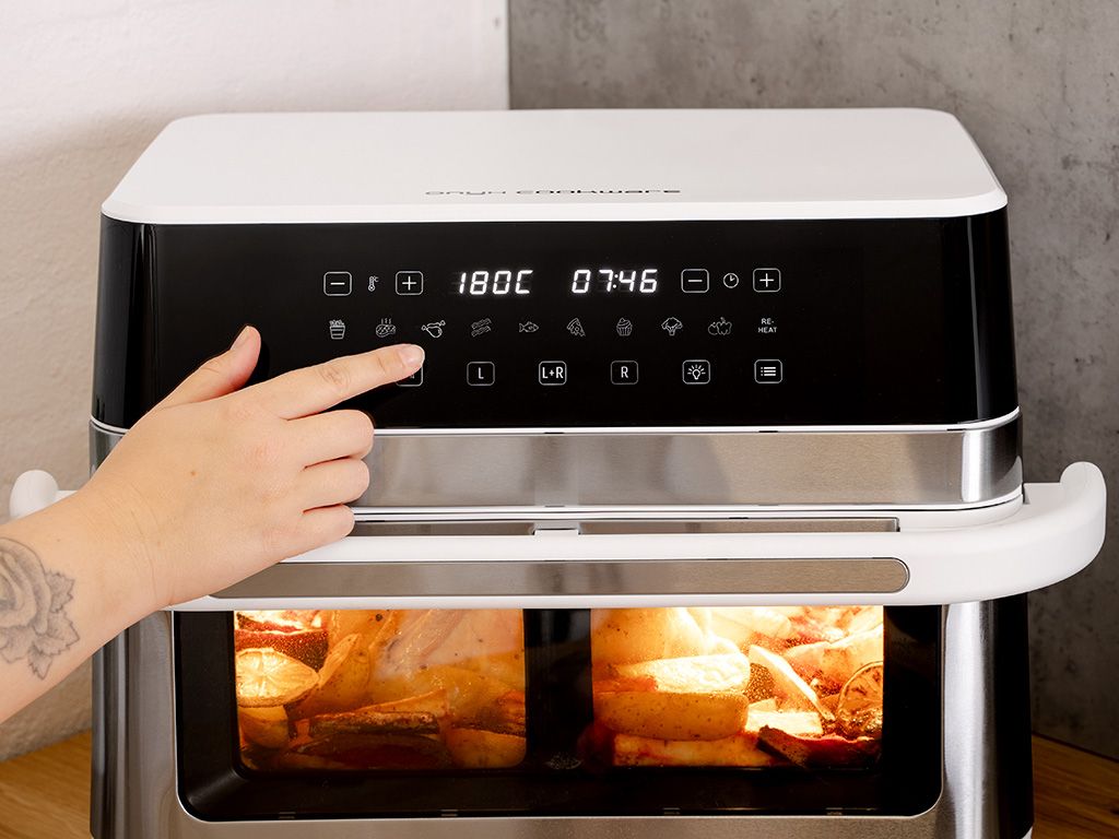 FRITEUSE À AIR CHAUD - DUAL - ENSEMBLE COMPLET - 12