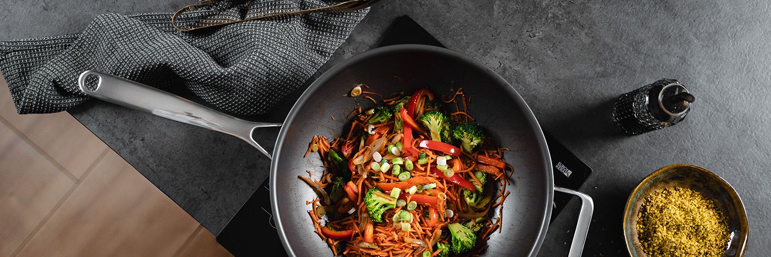 ZERO – POÊLE WOK ANTIADHÉSIVE NATURELLE 30 CM - 10