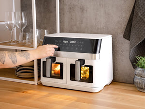 FRITEUSE À AIR CHAUD - DUAL - ENSEMBLE COMPLET - 15