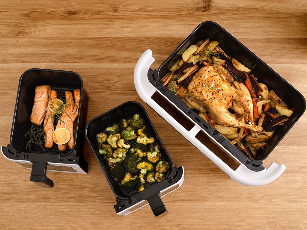 AIRFRYER - DUAL - ENSEMBLE COMPLET - 14