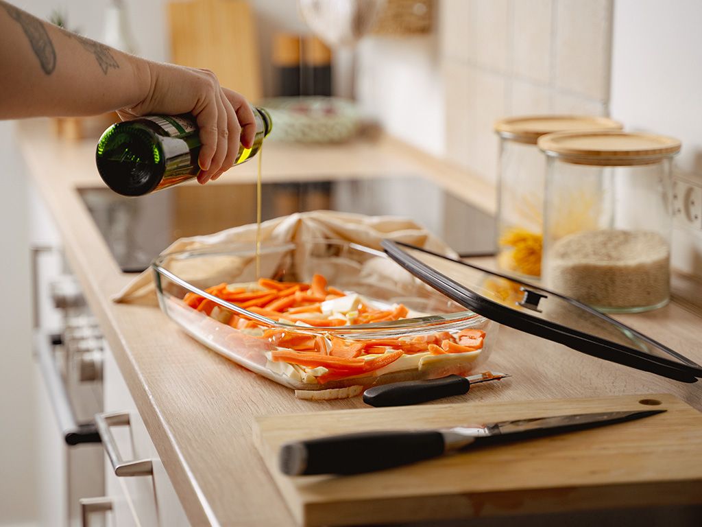 PLAT EN VERRE RÉSISTANT AU FOUR - 3.6L - 2