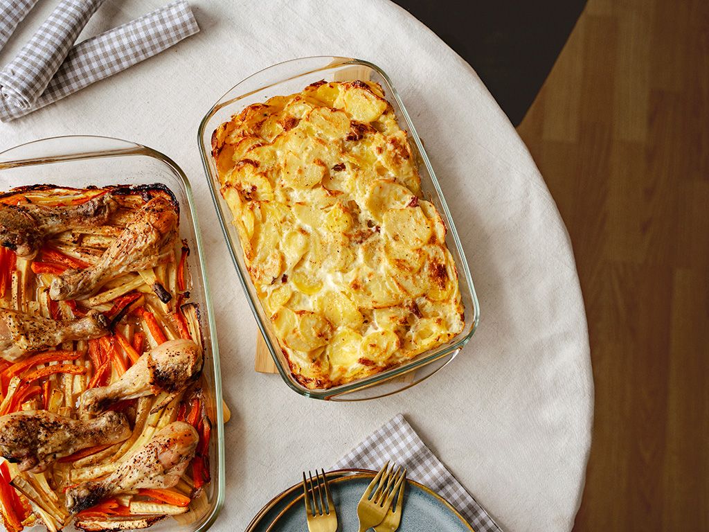 OVENPROOF GLASS DISH - 2L - 7