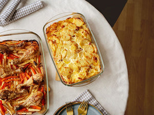 SET DE PLATS EN VERRE RÉSISTANTS AU FOUR - 3