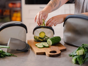 SAC DE RANGEMENT EN SILICONE 500ML – 3PCS