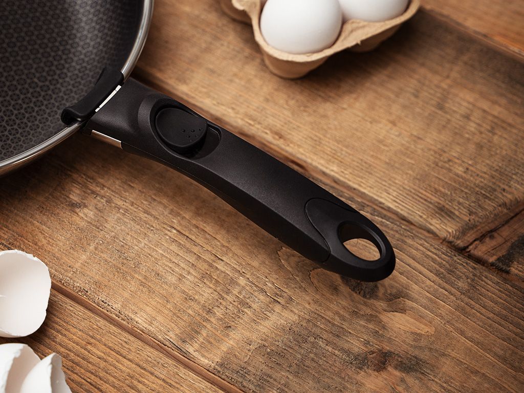 ENSEMBLE DE POÊLE AVEC POIGNÉE DÉTACHABLE  30CM - 3