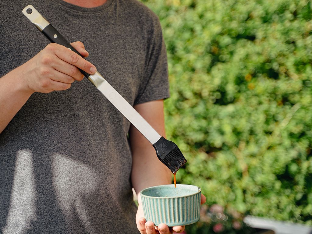 PINCEAU BBQ EN SILICONE ET ACIER INOXYDABLE - 3