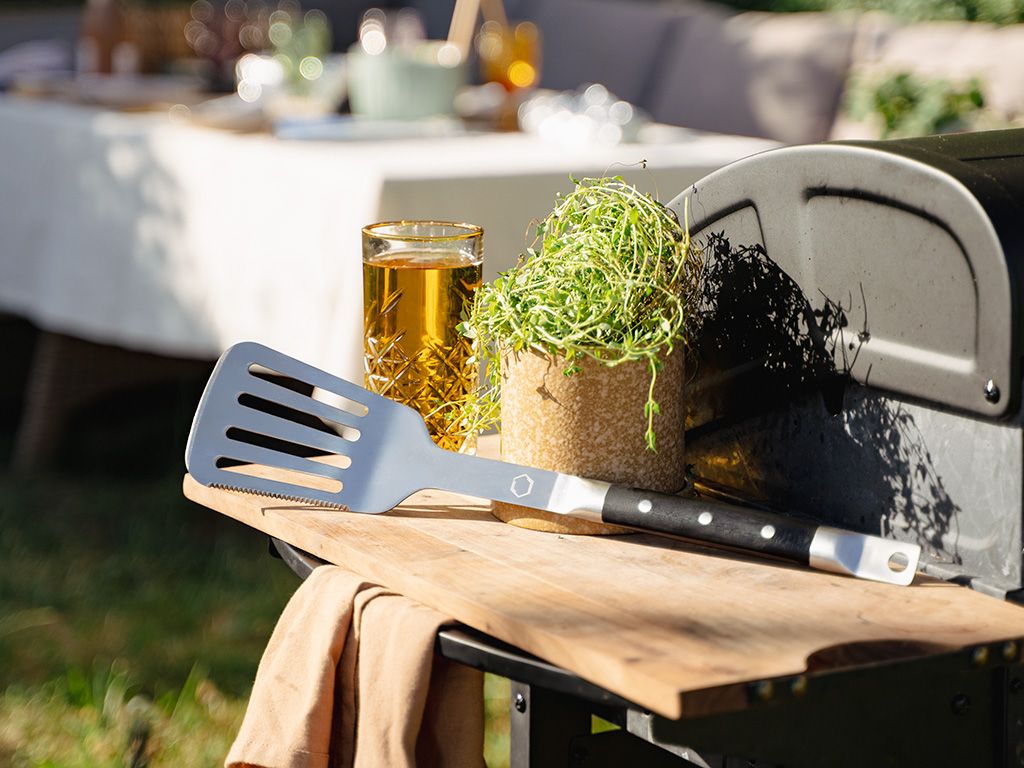 SPATULE BBQ EN ACIER INOXYDABLE - 2