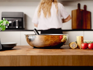 ENSEMBLE DE POÊLE À WOK AVEC POIGNÉE DÉTACHABLE 30CM - 6