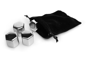 GLAÇONS EN ACIER INOXYDABLE RÉUTILISABLES - 4-PIÈCES - 8