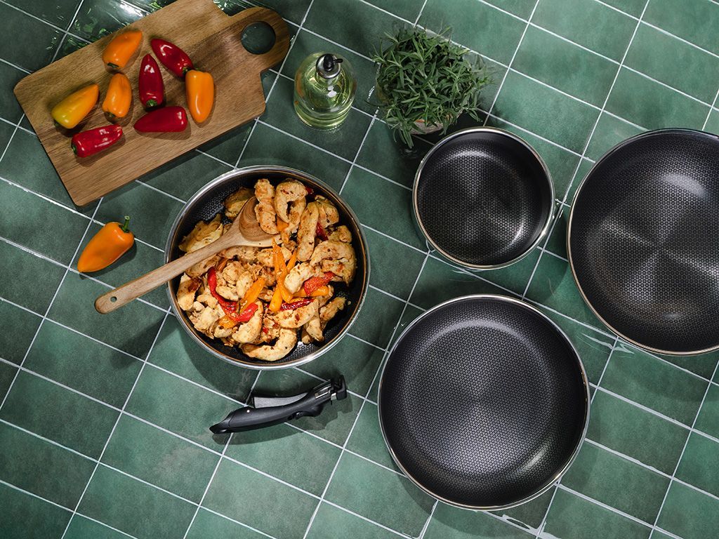 SAUTE PAN WITH DETACHABLE HANDLE 26CM SET - 6