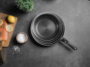 ENSEMBLE DE POÊLE AVEC POIGNÉE DÉTACHABLE  30CM - 4