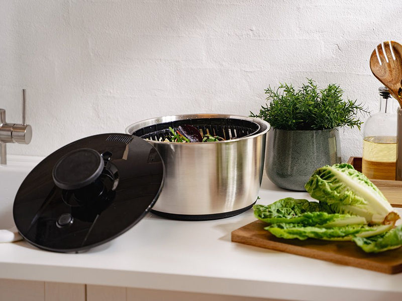 ESSOREUSE À SALADE EN ACIER INOXYDABLE