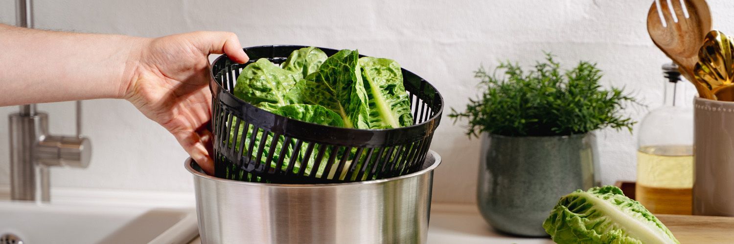 ESSOREUSE À SALADE EN ACIER INOXYDABLE
