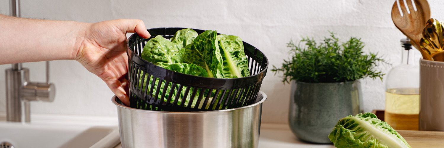 ESSOREUSE À SALADE EN ACIER INOXYDABLE