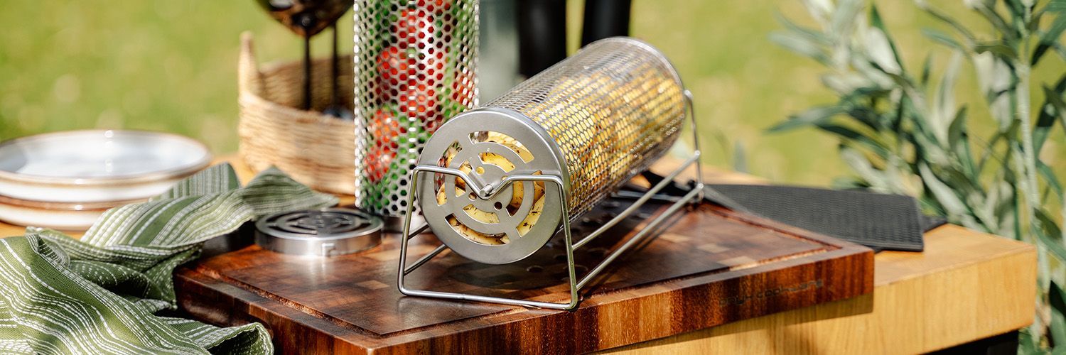 PETIT PANIER DE GRILL CYLINDRIQUE – 4 PIÈCES - 8