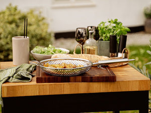 POÊLE GRILL BBQ AVEC MANCHE AMOVIBLE 28 CM - 7