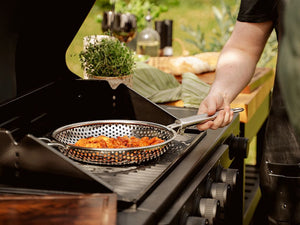 POÊLE GRILL BBQ AVEC MANCHE AMOVIBLE 28 CM - 2