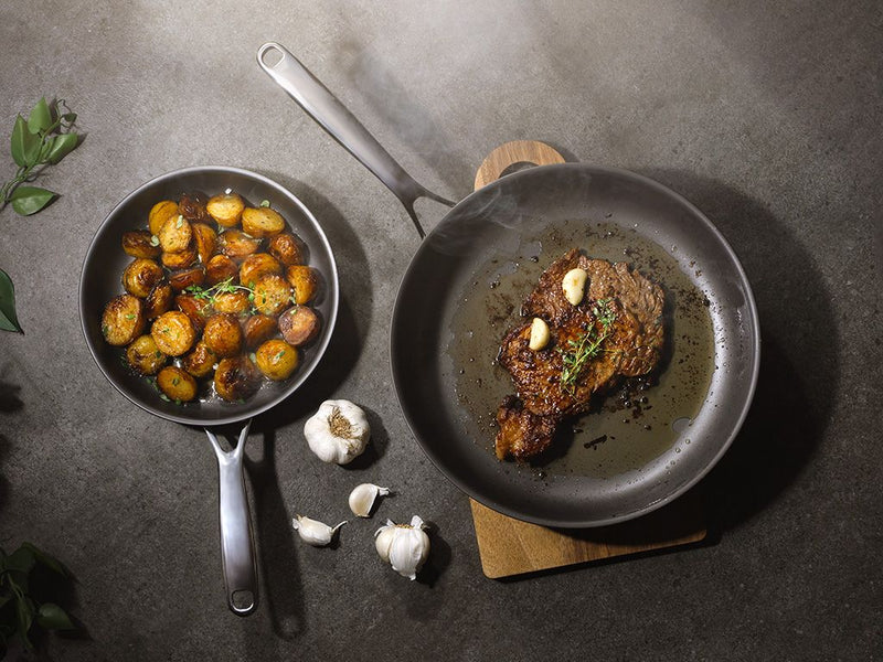 ZERO – ANTIADHÉSIF NATUREL ENSEMBLE MIXTE CASSEROLE/POÊLE - 4-PIÈCES