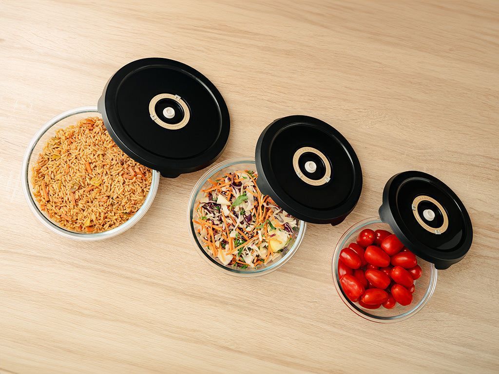 RÉCIPIENT EN VERRE SOUS VIDE ROND - COMPLET SOUS VIDE - 7