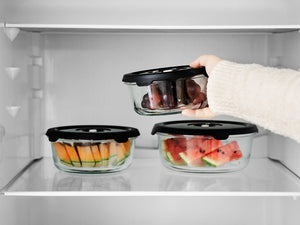 RÉCIPIENT EN VERRE SOUS VIDE ROND – 930ML - 12
