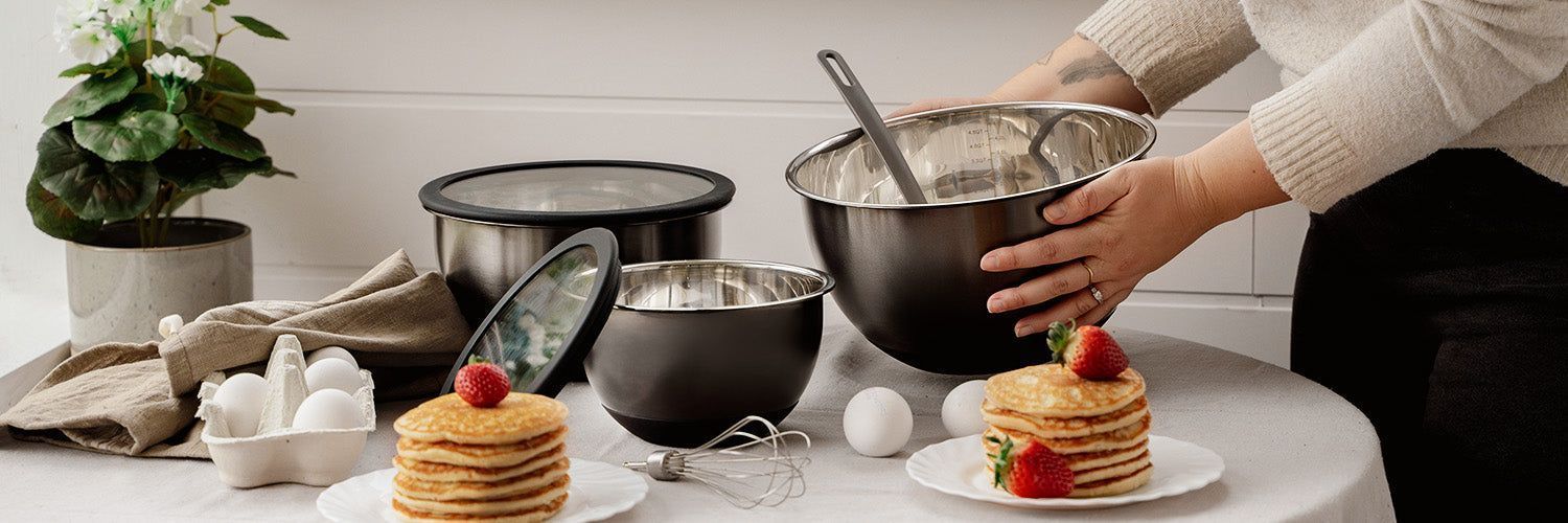 STAINLESS STEEL MIXING BOWL 3PC - 4