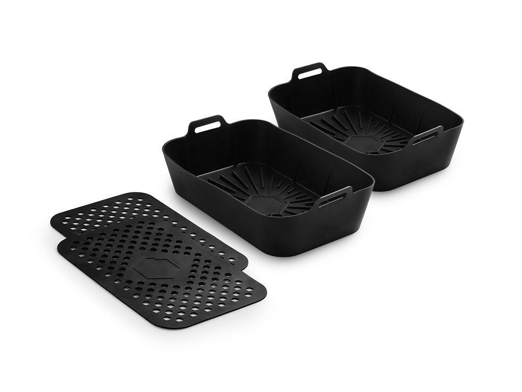 PANIER ET TAPIS POUR FRITEUSE À AIR 3-PAQUET – DUAL - 1