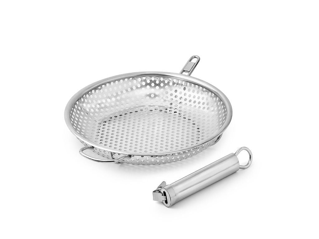 POÊLE GRILL BBQ AVEC MANCHE AMOVIBLE 28 CM - 2