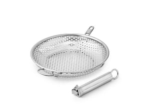 POÊLE GRILL BBQ AVEC MANCHE AMOVIBLE 28 CM - 3