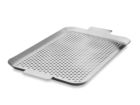 PLATEAU BBQ EN ACIER INOXYDABLE 50×30 CM - 1