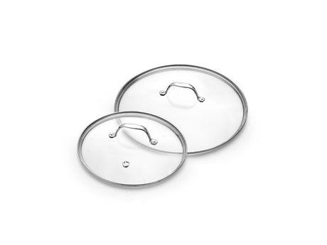 SET DE COUVERCLES EN VERRE 24/28 CM – 2 PIÈCES - 1