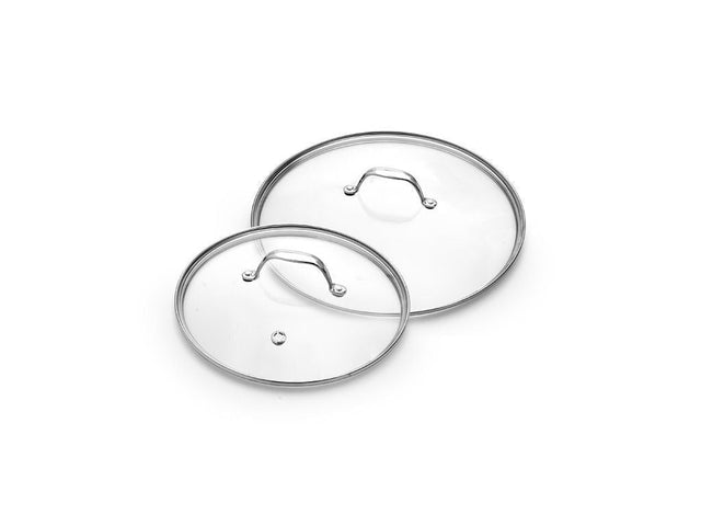 SET DE COUVERCLES EN VERRE 26/28 CM – 2 PIÈCES - 1