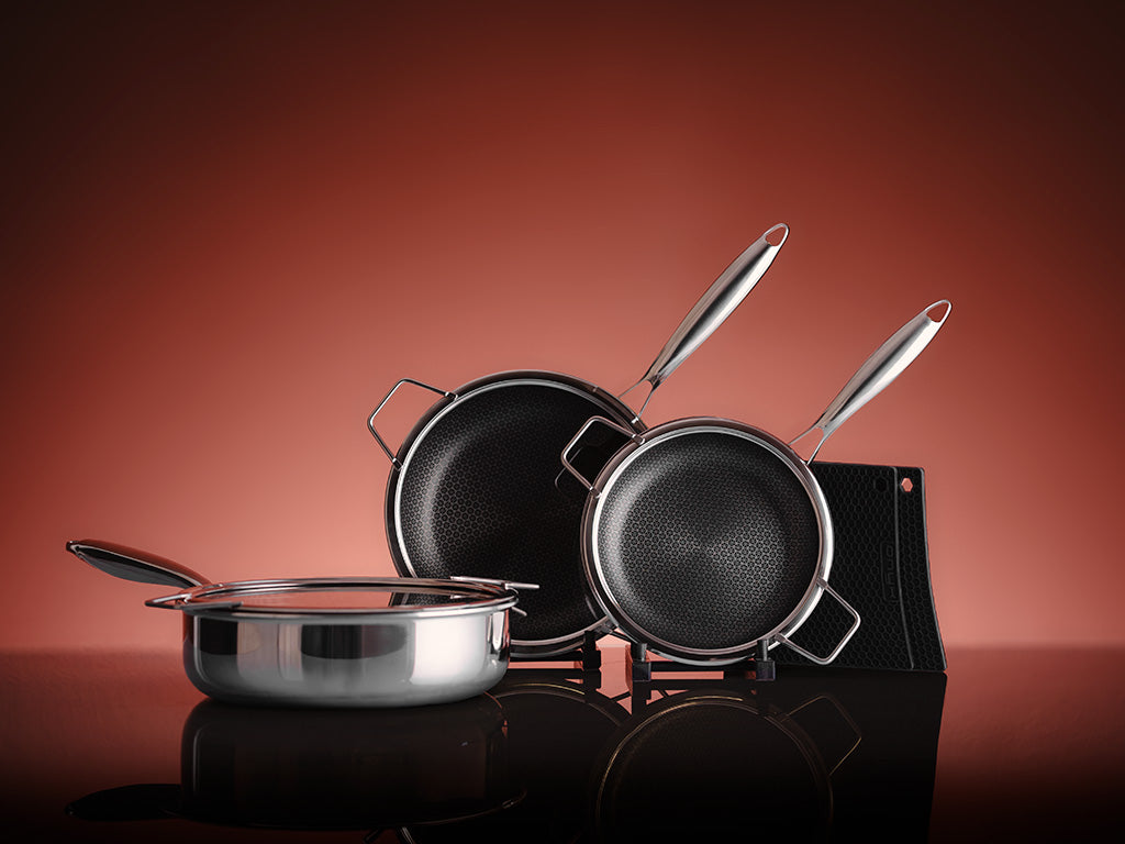 Ensemble Classique Hybrid De Poêles à frire 3 Pièces