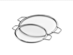COUVERCLES EN VERRE EMPILABLES – 24/ 30 CM – 2 PIÈCES - 1