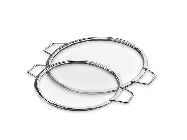 COUVERCLES EN VERRE EMPILABLES – 26/ 30 CM – 2 PIÈCES - 1