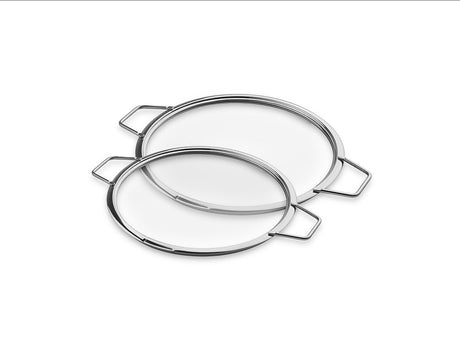 COUVERCLES EN VERRE EMPILABLES – 20/ 24 CM – 2 PIÈCES - 1