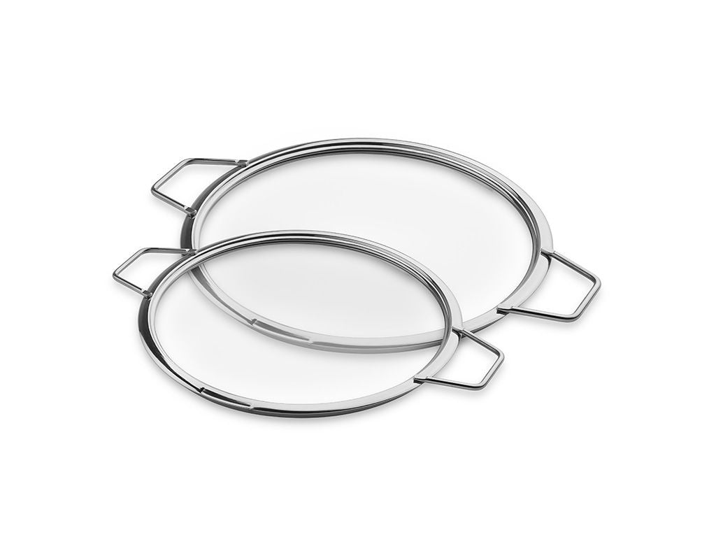 COUVERCLES EN VERRE EMPILABLES – 24/ 28 CM – 2 PIÈCES - 1