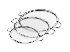 COUVERCLES EN VERRE EMPILABLES – 24/ 28/ 32 CM – 3 PIÈCES - 1