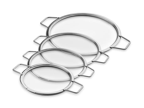 COUVERCLES EN VERRE EMPILABLES – 18/ 20/ 24/ 28 CM – 4 PIÈCES - 1