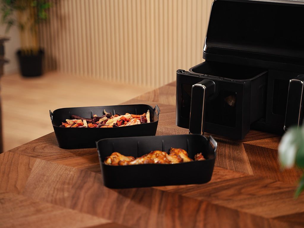 PANIER ET TAPIS POUR FRITEUSE À AIR 3-PAQUET – DUAL - 5