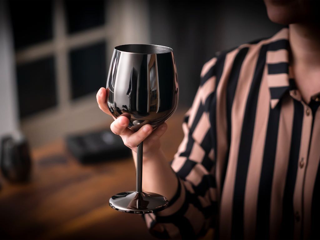 ENSEMBLE VERRE À VIN EN ACIER INOXYDABLE 4-PC - 6